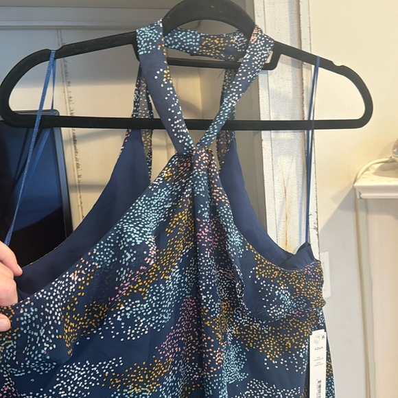 Aqua Confetti Chiffon Top - Picture 4 of 8